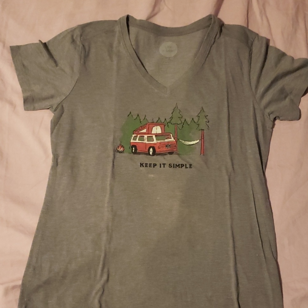life is good v neck shirt